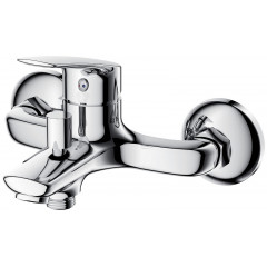 Смеситель для ванны AZARIO EVORA с ручным душем, керамический картридж, хром (AZ-WKE238043C)