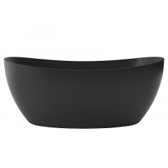 Ванна акриловая Azario GLASGOW 1800х800х665, свободностоящая, в комплекте с сифоном и металлической рамой, цвет черный (GLA18080MB)