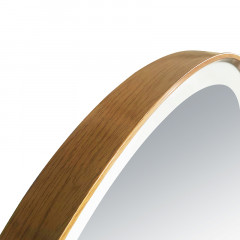 Зеркало AZARIO Diana D600 с подсветкой, сенсорный выключатель с функцией диммера, в алюминиевой раме, цвет дерево (AZ-Z-260CS)