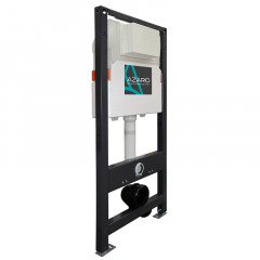 Сет AZARIO NEW Инсталляция для подвесного унитаза 3/6л + подвесной унитаз Azario Teramo безободковый, в комплекте с быстросъемным сидением микролифт (AZ-501A+AZ-0053SP)