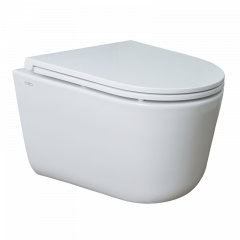 Сет: Инсталляция AZARIO, унитаз подвесной Creo Ceramique LYon 2.0 с системой смыва Tornado в комплекте с быстросъемным сиденьем микролифт (AZ-8010-1000+LY1100R)