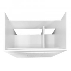 Комплект Azario Тумба Serenada 80/Н 795х448х865 напольная, 3 двери, с раковиной АСТОРИЯ 80, белый (CS00097005)