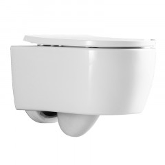 Унитаз подвесной с сиденьем микролифт, дюропласт. Azario NEMI 530*360*360 mm (AZ-1293WH)