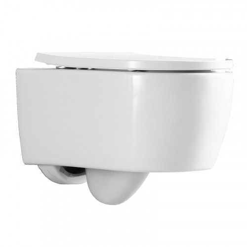 Унитаз подвесной с сиденьем микролифт, дюропласт. Azario NEMI 530*360*360 mm (AZ-1293WH)