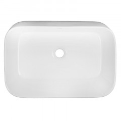 Раковина-чаша Azario 600х390х120 накладная, овальная, белый глянец (AZ-2243-B)