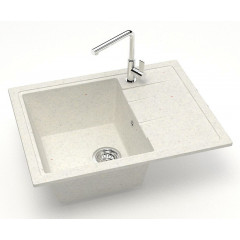 Кухонная мойка AZARIO Vision 750x505x218 искусственный мрамор, цвет Хлопок (CS00079703)