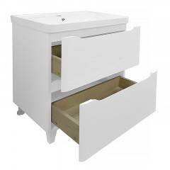 Комплект Тумба Azario LOTOS 70/2 Н 710х475х835 напольная с раковиной Monte 70 (CS00081986)