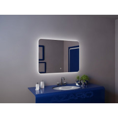 Зеркало AZARIO Alone Raggio 1000х700 влагостойкое с подсветкой, сенсорный выключатель с функцией диммера (CS00078966)