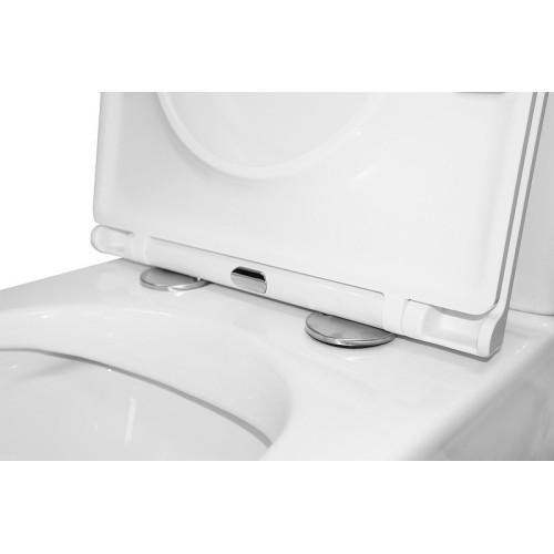 Унитаз-компакт Azario Maro 670x380x850 напольный, безободковый, с бачком и сиденьем микролифт (AZ-2125A-R)