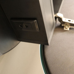 Зеркало-шкаф AZARIO Soho Black 500х1000 - 3.1 ЖК-часы, подогрев, сенсорный выключатель с функцией диммера (LED-00002612)