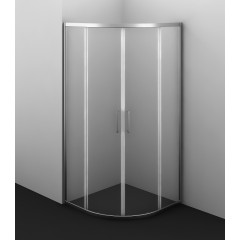 Душевое ограждение Azario OSTIN 90х90х195 хром, 6мм прозрачное стекло