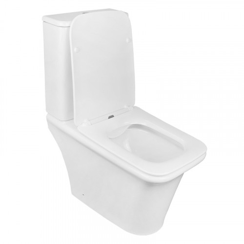 Унитаз-компакт Azario AVERO 660x360х820 напольный, безободковый в комплекте с бачком, смывным механизмом Geberit и сиденьем микролифт (AZ-3121-G)