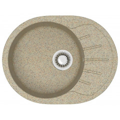 Кухонная мойка AZARIO Light 575х440х215) искусственный мрамор, цвет Песочный (CS00079922)
