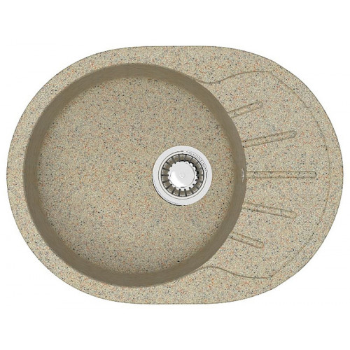 Кухонная мойка AZARIO Light 575х440х215) искусственный мрамор, цвет Песочный (CS00079922)