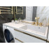 Раковина Azario Paola Magenta 1200 R правосторонняя, литьевой мрамор, белый (CS00078452)