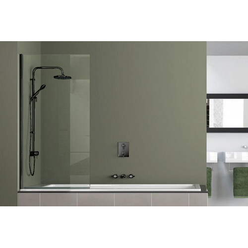 Шторка для ванны Azario Merrit 80х140 цвет профиля черный (AZ-NF6211-1 800 BLACK)