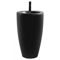 Раковина напольная Azario COMELLA 500х500х830 отдельностоящая круглая, черный матовый (AZ-311MB)
