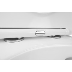 Унитаз подвесной Azario Grado 490х370х370 безободковый, в комплекте с сидением микролифт, белый (AZ-0046 SP)