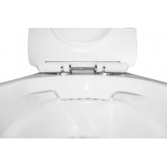 Унитаз-компакт Azario FRENTO 340x650х770 безободковый, в комплекте с бачком и сиденьем микролифт (AZ-2311)