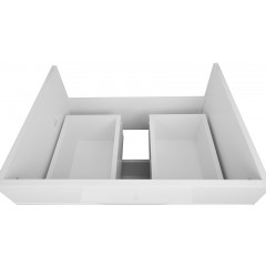 Комплект Тумба Loranto Florena 80 810х470х810 напольная, с раковиной Azario Leon, светлый бетон (CS00086992)