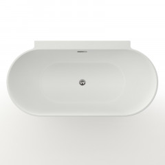 Ванна акриловая Azario MEDFORD 1700х800х580 пристенная, в комплекте с сифоном и металлической рамой