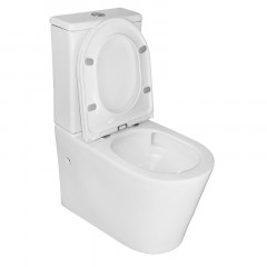 Унитаз-компакт Azario Conto 360х630х820 напольный, безободковый, слив "Торнадо", с быстросъемным сиденьем микролифт (AZ-T005BR)