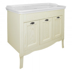 Комплект Тумба Azario CAROLINA 100 1000х880х500 патина, с раковиной Artdeco 100 (Kale) бежевое золото (CS00090676)