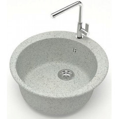 Кухонная мойка AZARIO Vital 507x507x200 искусственный мрамор, цвет Светло серый (CS00078348)