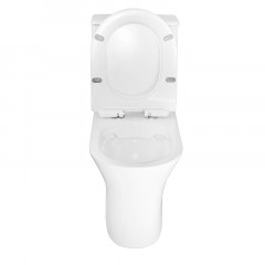 Унитаз-компакт Azario FRENTO 340x650х770 безободковый, в комплекте с бачком и сиденьем микролифт (AZ-2311)