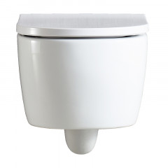 Унитаз подвесной с сиденьем микролифт, дюропласт. Azario NEMI 530*360*360 mm (AZ-1293WH)