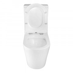 Унитаз-компакт Azario Maro 670x380x850 напольный, безободковый, с бачком и сиденьем микролифт (AZ-2125A-R)
