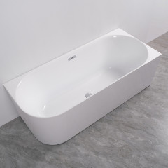 Ванна акриловая AZARIO RIO GRANDE 1700х750х580 пристенная, правая, в комплекте с сифоном и металлической рамой (AZ-6724-2R)