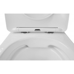 Унитаз подвесной Azario Grado 490х370х370 безободковый, в комплекте с сидением микролифт, белый (AZ-0046 SP)