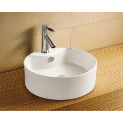 Раковина накладная Azario 460х460х170 круглая белый (AZ-3018)