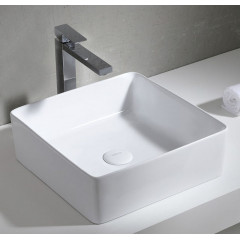 Раковина Azario 39х39х13 накладная, белая (AZ41120)