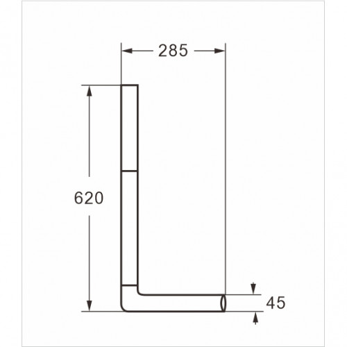 Бачок пластиковый AZARIO 360x85x430 с соединительной трубой, белый (AZ-967)