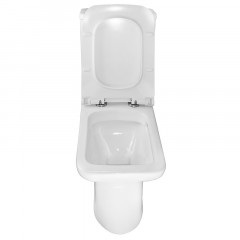 Унитаз-компакт Azario Glory 380х680х812 напольный, безободковый с быстросъемным сиденьем микролифт (AZ-49)