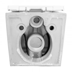 Унитаз подвесной Azario Nova 505х350х345 безободковый, с ультратонким сиденьем микролифт (AZ2216)