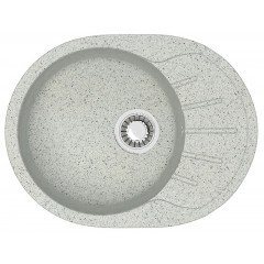 Кухонная мойка AZARIO Light 575х440х215) искусственный мрамор, цвет Светло серый (CS00079923)