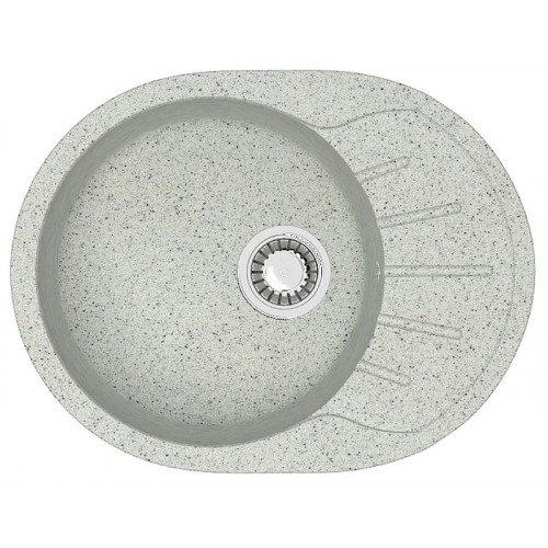 Кухонная мойка AZARIO Light 575х440х215) искусственный мрамор, цвет Светло серый (CS00079923)