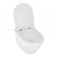 Унитаз подвесной Azario Nova 360х480х360 безободковый, с ультратонким сиденьем микролифт (AZ2217)