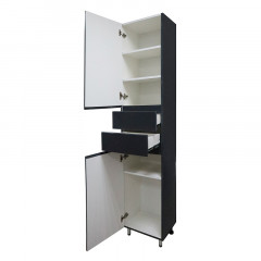 Пенал Azario Эстима 40 напольный, левый, Графит (CS00094560)