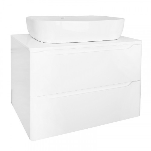 Тумба Azario LOTOS 70/2 700х460х500 подвесная, без раковины, белый гланцевый (CS00084143)
