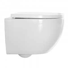 Унитаз подвесной с сиденьем микролифт, дюропласт. Azario ORMI 490*360*365 mm (AZ-0253VD)