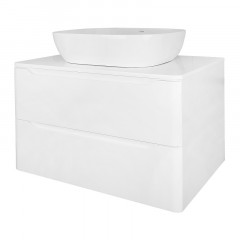 Тумба Azario LOTOS 70/2 700х460х500 подвесная, без раковины, белый гланцевый (CS00084143)