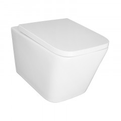 Унитаз подвесной Azario Nova 505х350х345 безободковый, с ультратонким сиденьем микролифт (AZ2216)