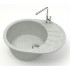 Кухонная мойка AZARIO Light 575х440х215) искусственный мрамор, цвет Светло серый (CS00079923)
