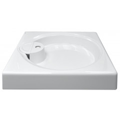 Раковина подвесная Azario Lindi 597х595х90 литьевой мрамор, белый (CS00078504)