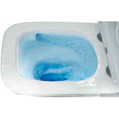 Унитаз подвесной Azario Teramo 340х490х350 безободковый, слив "Торнадо", в комплекте с сидением микролифт (AZ-0052-UQ3)