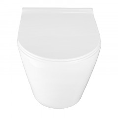 Унитаз подвесной Azario Nova 360х480х360 безободковый, с ультратонким сиденьем микролифт (AZ2217)